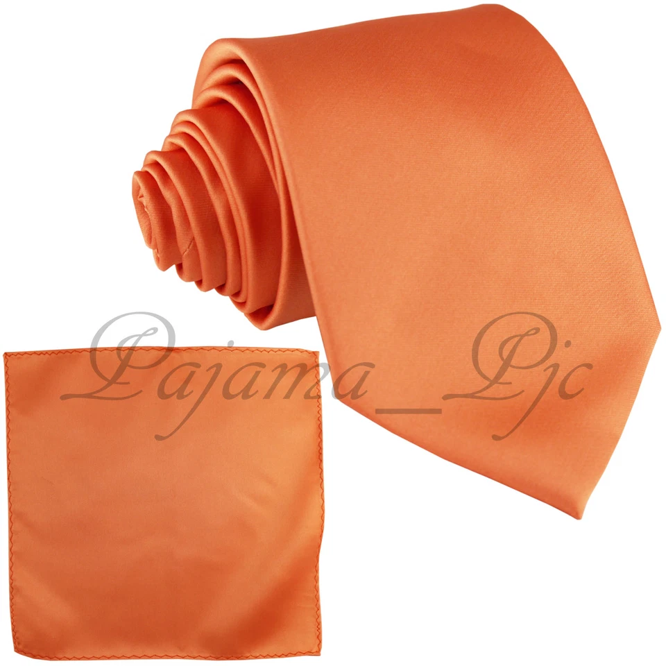 Nuevo Microfibra Satén Sólido Cuello Corbata y Bolsillo Cuadrado Pañuelo Conjunto Boda Baile de graduación Foto 1 de 1