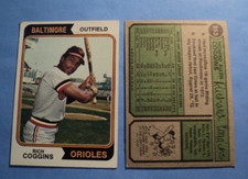 1974 Topps #353 Rich Coggins Baltimore Orioles VG AUCT#10653