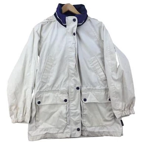 Vintage Pacific Trail White Polyester Outdoor Parka Jacket Women Size UK Large - Picture 1 of 12
