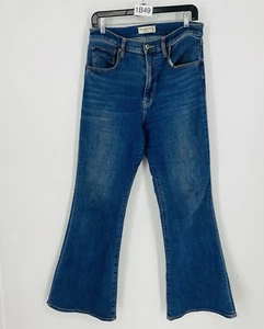 Abercrombie & Fitch The Flare Ultra High Rise 30/10 Medium Dark Wash Stretch - Picture 1 of 6