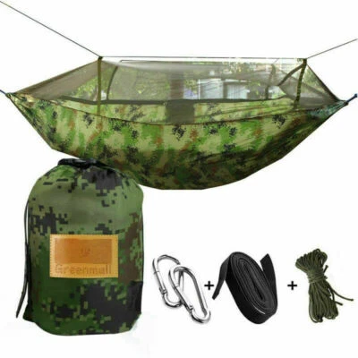 Camping Hängematten mit Moskitonetz, 260*140cm Outdoor Hängesessel 300kg DHL