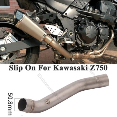 Motorcycle Exhaust Contact Pipe Mid Connection Tube For Kawasaki Z750 2007-2013 — 第 1/4 张图片