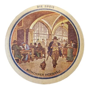 Hofebrauhaus Munchen Deit 1589 Die Speis Munchner Hofbrau Cardbo Coaster Germany - Picture 1 of 4