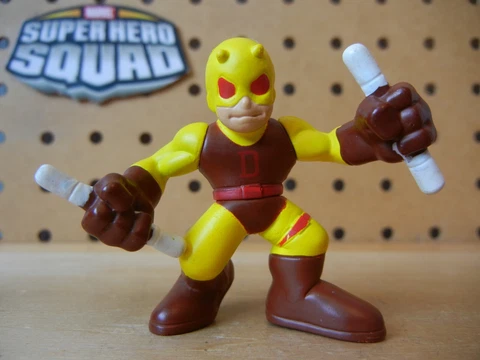 Marvel Super Hero Squad RARE Yellow DAREDEVIL First Appearance - Collector Pk 1 Cover