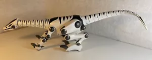 WOW WEE ROBORAPTOR WEISS SCHWARZ INTERAKTIVER DINOSAURIER 28" ROBOTER OHNE FERNBEDIENUNG, FUNKTIONIERT - Bild 1 von 12