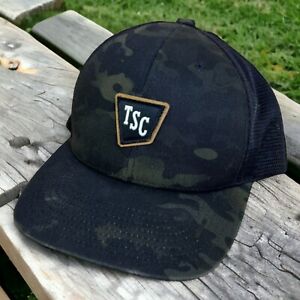 Tractor Supply Trucker Hat Camo Mesh TSC Patch Snapback Cap Green Camouflage