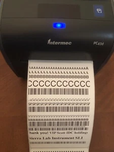 InterMec PC43D DT Etikett/Barcode Drucker Ethernet USB getestet perfekt PS 203DPI - Bild 1 von 12