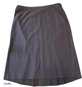 Falda Mods International Marrón Oscuro Frente Plano Plisado Espalda Talla 8 Hasta la Rodilla - Imagen 1 de 9