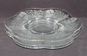 Duncan Miller Glass Co. INDIAN TREE No.5326 Crystal Set of 3 Salad Plates - Picture 1 of 2