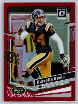 Darrelle Revis 2023 Panini Donruss Optic Red /99 #152 New York Jets - Image 1 of 2