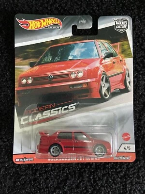 Hot Wheels Modern Classics - Real Riders - Volkswagen Jetta Mk3 - Red - No.4/5 - Image 1 of 2