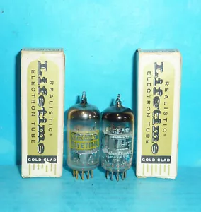 2 Realistic Lifetime 6EA8 Tubes Halo Getter NOS/NIB - Picture 1 of 2