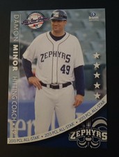 2013 Brandt Pacific Coast League All-Stars Damon Minor #32 New Orleans Zephyrs