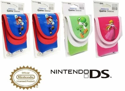NINTENDO DS Travel Bag Storage borsa morbida custodia pouch neoprene Mario Yoshi - Immagine 1 di 4