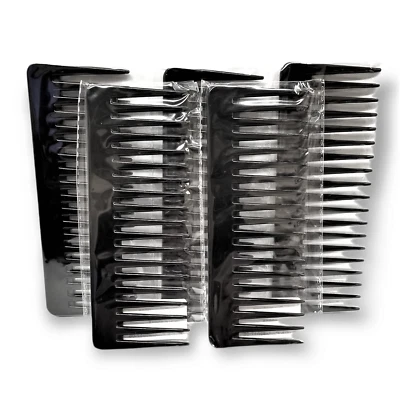 5-PACK - Heat-Resistant 19 Teeth Large Wide Tooth Detangling Comb - NEW, SEALED - Image 1 of 4