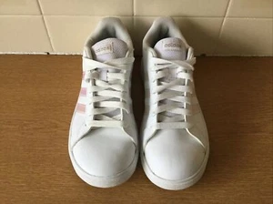 Ladies ADIDAS "END PLASTIC WASTE " White Trainers UK Size 5.5 VGC - Picture 1 of 10