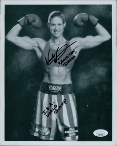 Foto de cartulina firmada por Vonda Ward Boxer 8x10 JSA Autenticated Kinks - Imagen 1 de 2
