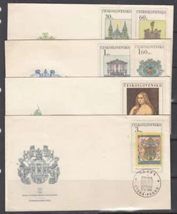 Czechoslovakia Scott 1548-53 FDC - Prague Exhibition Issue - Picture 1 of 1