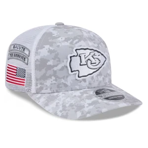 Kansas City Chiefs New Era 2024 Salute To Service 9SEVENTY Trucker Snapback Hat - Picture 1 of 10