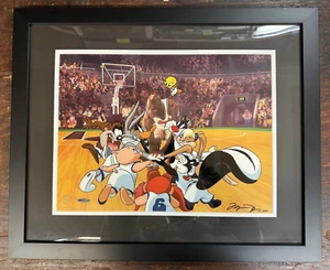 Warner Brothers-Space Jam-Tune Squad LE Cel Signed Michael Jordan UDA HC 20/20 - Picture 1 of 23