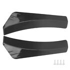 2pcs Glossy Black Bumper Lip Diffuser Splitter Wrap Angle AntiScratch Protec GDS
