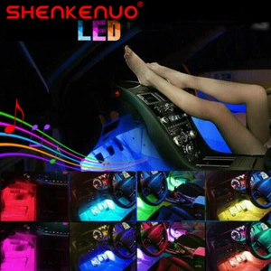 RGB Accesorios Autos Luces LED Carro Coche Interior De Colores Decorativas luz - Picture 1 of 12