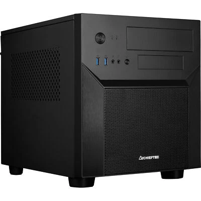 Chieftec CI-02B-OP, Cube-Gehäuse, schwarz - Bild 1 von 4