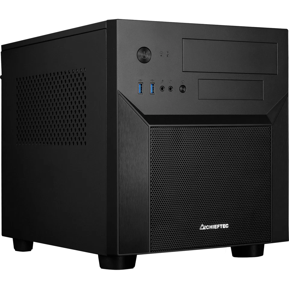 Chieftec CI-02B-OP, Cube-Gehäuse, schwarz - Bild 1 von 4