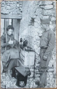 Woman Sewing Machine WWI Soldier Clothing 1918 Salvation Army Postcard - Picture 1 of 1