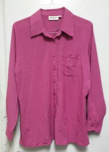 Norm Thompson Mujer Talla XL Camisa Rosa Botones Envío Gratis - Imagen 1 de 11