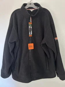 Orvis Classic Collection Herren Full Zip Fleecejacke, Schwarz Taschen Gr. XXL Neu mit Etikett - Bild 1 von 19