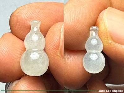 2 de jadeíta suelta helada translúcida calabaza rica de colección de los años 80 冰種葫蘆 14,00 quilates Foto 1 de 4