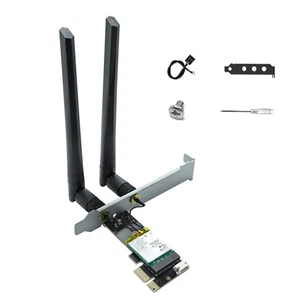 Wifi Bluetooth Karta sieciowa PC TRI-pasmo 2,4G + 5,8G + 6G 6E Adapter AX210 5.3 - Zdjęcie 1 z 9