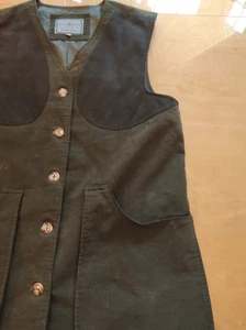 Alan Paine Ladies Country Collection Shooting Gilet size 16 Mole Skin - Picture 1 of 6
