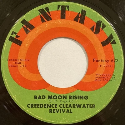 Creedence Clearwater Revival – Bad Moon Rising / Lodi – Fantasy – 1969 45 RPM 7" - Image 1 of 4
