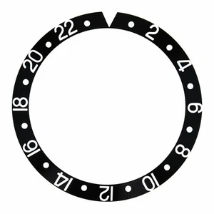 INSERTO BISEL PARA ROLEX GMT MASTER II 16700, 16710, 16760, 16713, 16718 NEGRO - Imagen 1 de 2