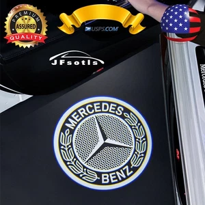 2 LED Non Fading door welcome Projector lights For Mercedes C Class Coupe 10-14 - Picture 1 of 6