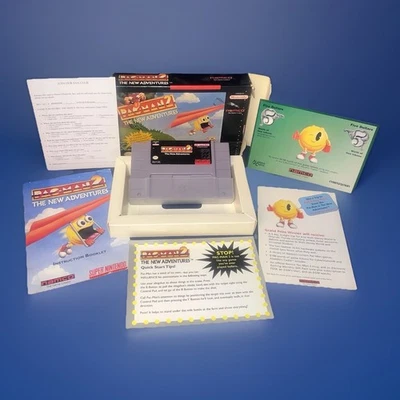 Pac-Man 2: The New Adventures (Super Nintendo SNES, 1994) w/ALL ORIGINAL INSERTS - Image 1 of 2