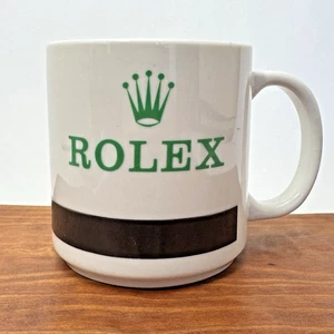 Rara tazza da caffè in ceramica ROLEX orologi vintage usata in ottime condizioni - Foto 1 di 7