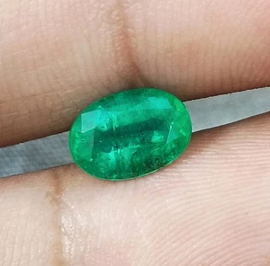GSI Certified 1.69ct Deep Green Emerald, Natural Gemstone - Picture 1 of 7