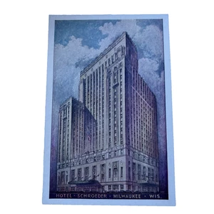 Hotel Schroeder Milwaukee WI  FABVINTY BARGAIN POSTCARD - Picture 1 of 3