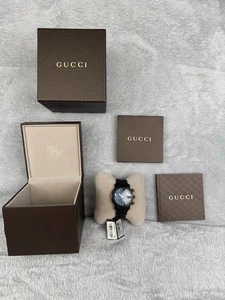 Reloj de cuarzo para hombre Gucci G-Chrono PVD acero inoxidable esfera negra YA101331 precio de venta sugerido por el fabricante $1850 - Imagen 1 de 15