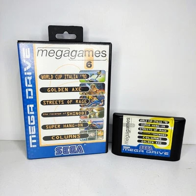 SEGA MEGA DRIVE BOXED MEGA GAMES 6 TESTED RETRO 8 BIT GAME  - Image 1 of 4