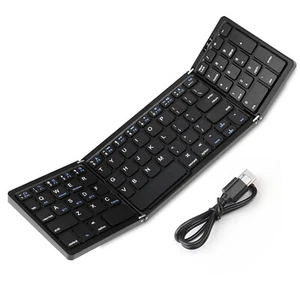 New Foldable Wireless Bluetooth Keyboard for iOS iPhone iPad Android Windows PC - Picture 1 of 12