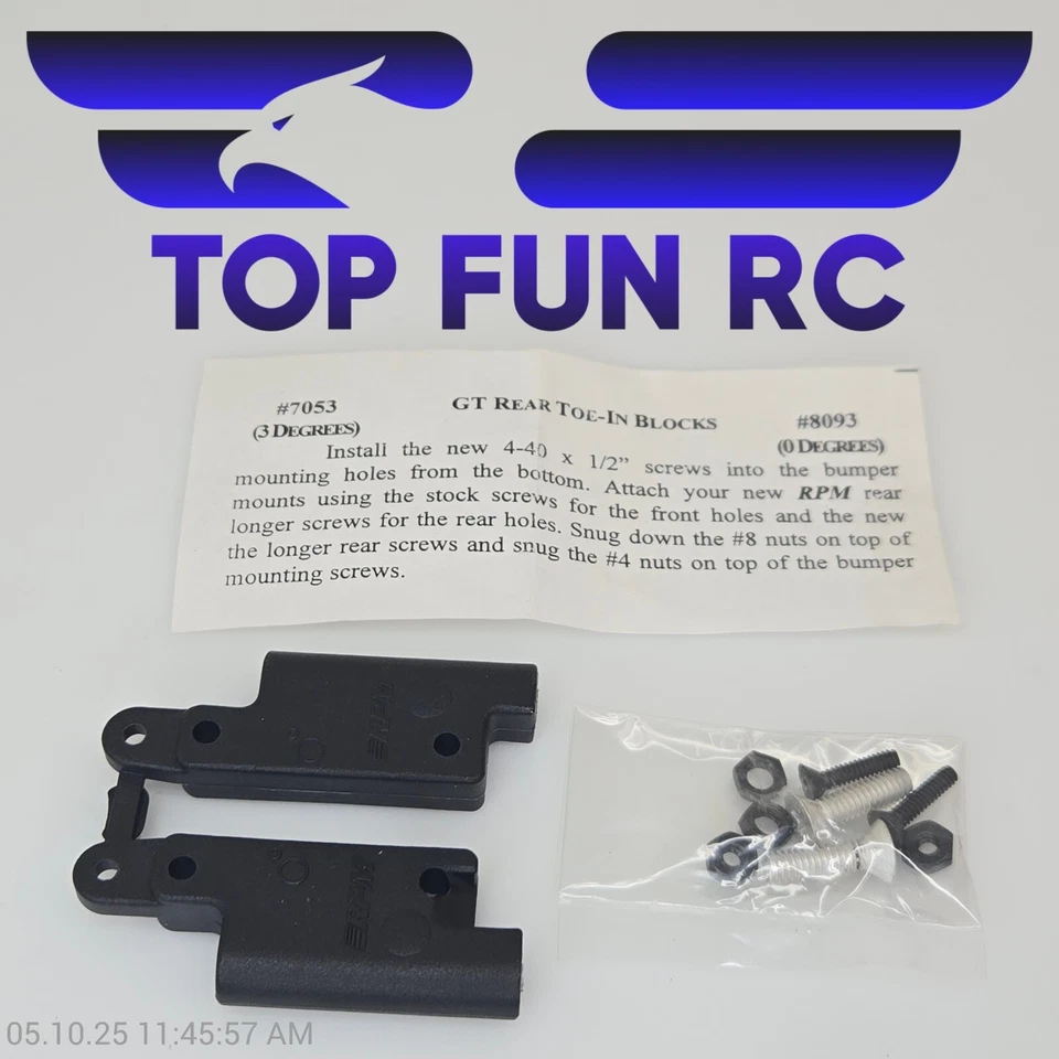 RPM 8093 0 Degree Toe-In Blocks - Image 1 of 1