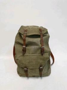 Schweizer Armee Rucksack 1958 Original (klein) mit Leder Riemen - Bild 1 von 11