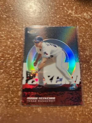 2005 Topps Finest Refractor /399 Mark Teixeira #106 SP - Image 1 of 2