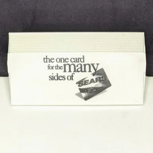 Appunti vintage Sears in plastica bianca 13,5" x 9" - Foto 1 di 4
