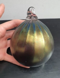 Colin Heaney Iridescent Glass Ornament - Picture 1 of 6