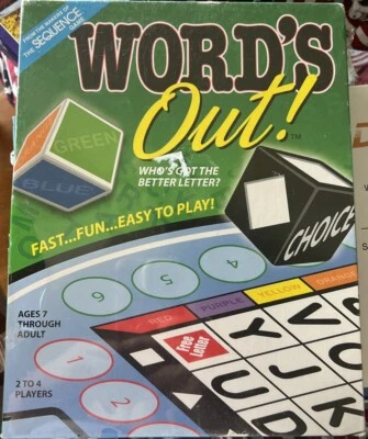 Word's Out! - Family Word Board Game -  Social Friends Gathering - Sealed New - Image 1 of 3